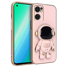 Etui do Oppo Reno 7 5G, Astronaut, różowe