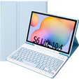 Etui z klawiaturą do Samsung Galaxy Tab S6 Lite 10.4" 2020/2022/2024, Pen Slot, niebieskie