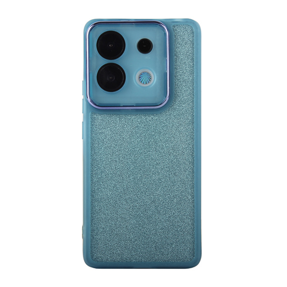 Etui do Xiaomi Redmi Note 13 5G, Glittery Powder, niebieskie + Szkło hartowane 9H
