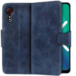 Skórzane Etui Wallet do Samsung Galaxy Xcover 5, Blue