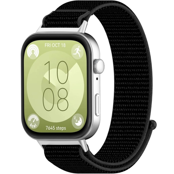 Pasek Nylonowy do Huawei Watch Fit 4 / 4 Pro / 3, Czarny