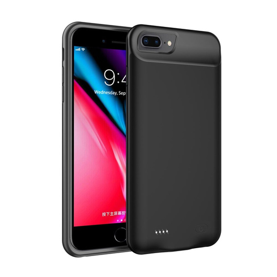 Etui z Baterią 8000mAh do iPhone 8 Plus/7 Plus/6s Plus/6 Plus - Czarne