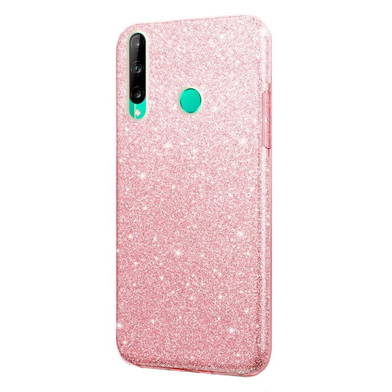 Etui do Huawei P40 Lite E, Obudowa Glitter Case, Różowe