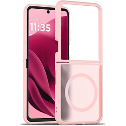 Etui Hybrid MagSafe do Motorola Razr 60 Ultra – różowe