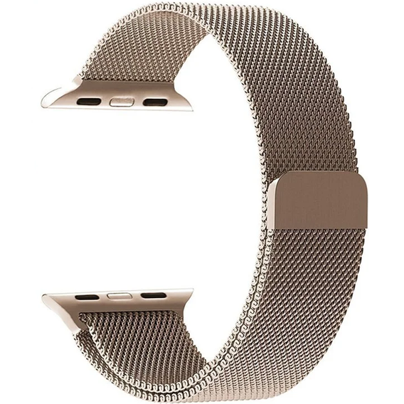 Bransoleta Milanese do Apple Watch 1/2/3/4/5/6/7/8/9/10/11/SE 38/40/41/42mm, Szampański złoty