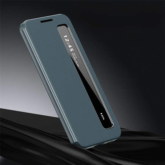 Etui do Samsung Galaxy S25 FE, Smart View Window Leather, zielone