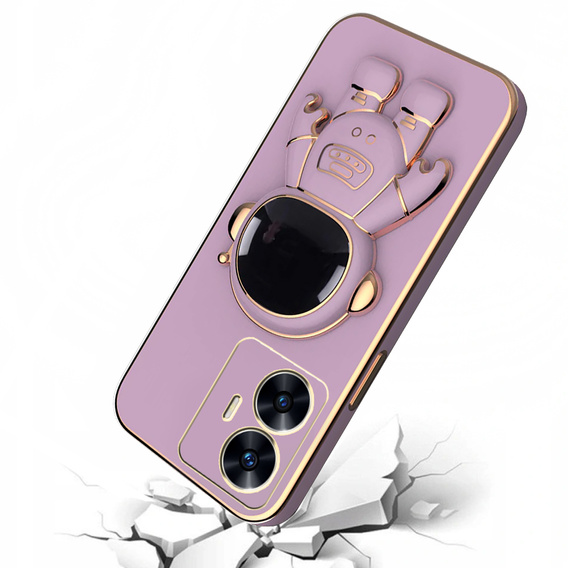 Etui do Realme C55, Astronaut, fioletowe