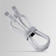 Allity AUC-03 USB-C – USB-C 1.0 m 60W, szybkie ładowanie - biały 