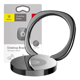 Uchwyt pierścień, ring holder Baseus Privity do telefonu - czarny