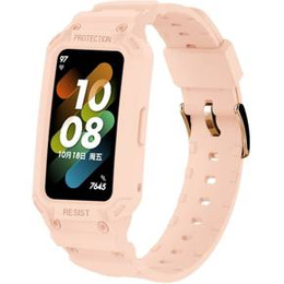 Pasek z Etui do Huawei Band 6 / Huawei Band 7, Różowy