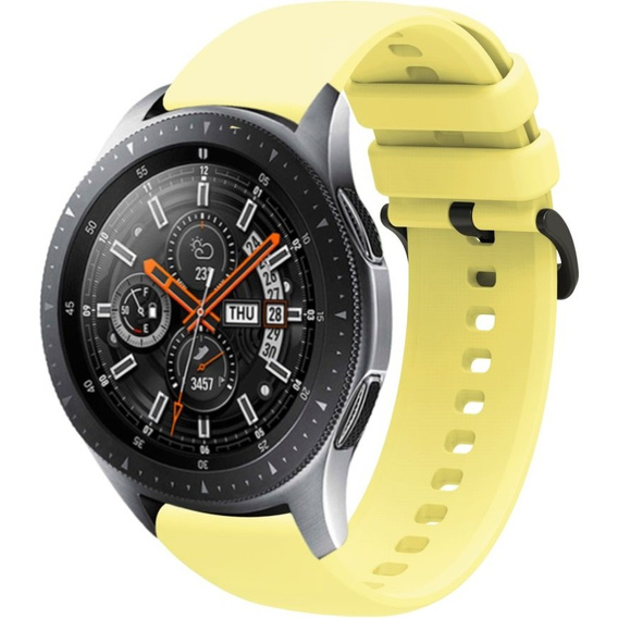 Pasek Silikonowy Uniwersalny 22mm, gładki, Żółty