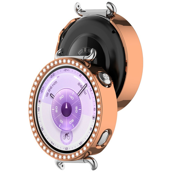 Etui ochronne do Huawei Watch GT 6 41mm, różowo-złote