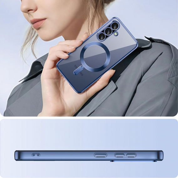 Etui do Samsung Galaxy A17 5G, Electro MagSafe, granatowe