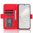 Etui z klapką do Huawei Nova 11 Pro, Card Slot, czerwone