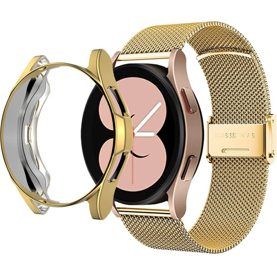 Bransoleta + Etui do Samsung Galaxy Watch 4 Classic 46mm, Złoty