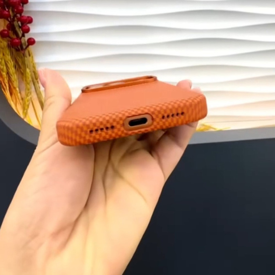 Etui SULADA do iPhone 17 Pro Max z MagSafe – pomarańczowe