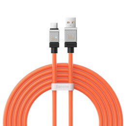 Baseus CoolPlay kabel USB-A USB-C 2 m 100 W - Pomarańczowy