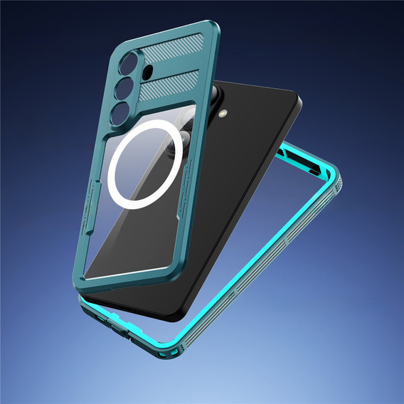 Etui wodoodporne do Samsung Galaxy S26 Plus, Redpepper, do MagSafe, niebieskie