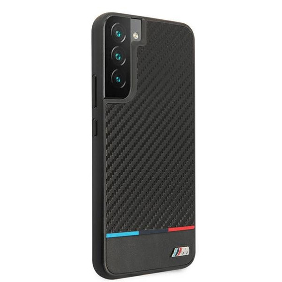 Etui BMW do Galaxy S22+ Plus, Triangles Collection, Czarne