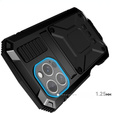 Etui pancerne do iPhone 16 Pro, R-JUST, czarne