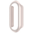 Etui z Diamentami do Xiaomi Smart Mi Band 9, Beżowe