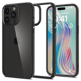 Etui Spigen do iPhone 15 Pro Max, Ultra Hybrid, Przezroczyste / Czarne ramki