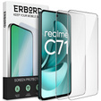 2x Szkło Hartowane do Realme C71, ERBORD 9H Hard Glass, szybka