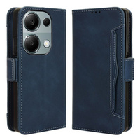 Etui z klapką do Xiaomi Redmi Note 13 Pro 4G, Card Slot, niebieskie