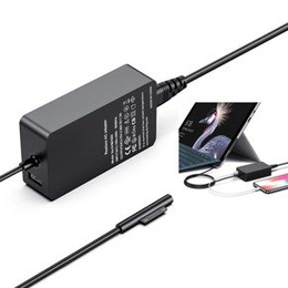 Zasilacz z Portem USB do Microsoft Surface Pro 9/8/7/6/5/4/3 - wtyczka EU, ładowarka