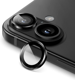 Szkło na aparat ERBORD OPTIK Pro do iPhone 17, czarne