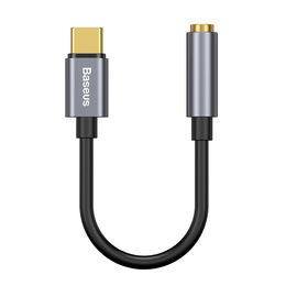 Baseus adapter L54 USB-C do jack 3,5 mm - szary