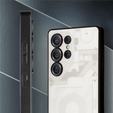 Etui do Samsung Galaxy S25 Ultra, Matte Case z wzorem wnętrza telefonu, białe