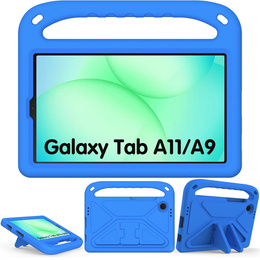 Etui dla dzieci do Samsung Galaxy Tab A11/A9, dziecięce z uchwytem, Niebieskie
