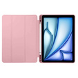 Etui do iPad Air 13" 2024 (6 gen.), Smartcase z miejscem na rysik, różowe