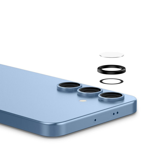2x Spigen OPTIK.TR "EZ FIT", Szkło Hartowane na Aparat do Samsung Galaxy S25+ Plus, Czarne
