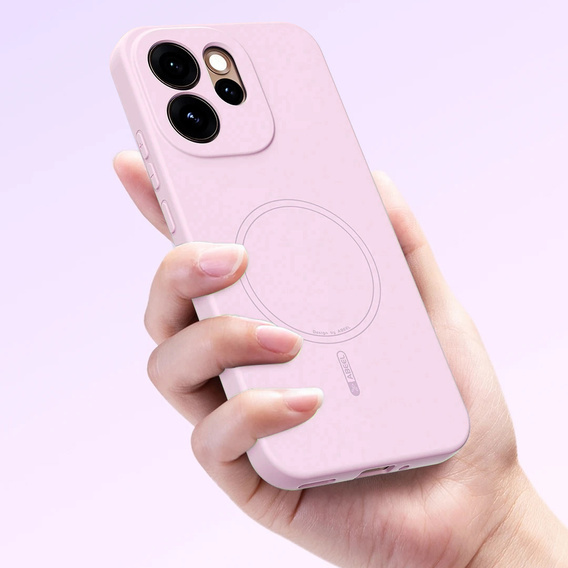 Etui do Oppo Reno 15 FS, Silicone Lite, do MagSafe, różowe