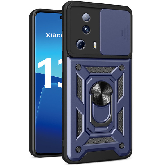 Etui pancerne do Xiaomi 13 Lite, CamShield Slide, niebieskie