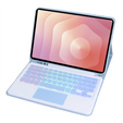 Etui z podświetlaną klawiaturą Bluetooth i touchpadem do Samsung Galaxy Tab S11 – niebieskie