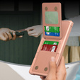 Etui do Samsung Galaxy S25 Ultra, Card Holder Kickstand, różowe