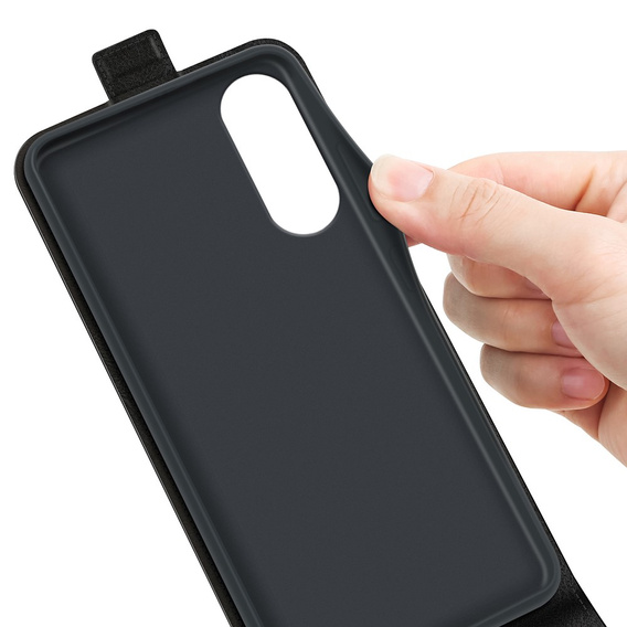 Etui z klapką do Samsung Galaxy S25 Edge, Flip, czarne