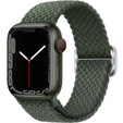 Pasek nylonowy do Apple Watch 1/2/3/4/5/6/7/8/9/10/11/SE 38/40/41/42mm, Zielony