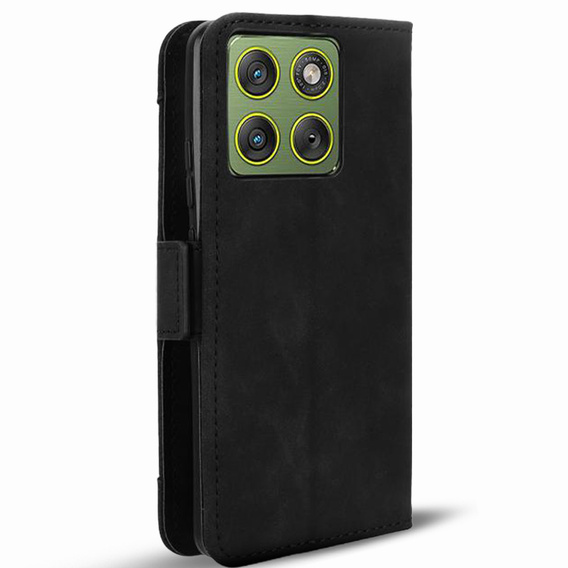 Etui z klapką do Motorola Edge 70, Card Slot, czarne