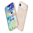 Etui do iPhone Air, do MagSafe, brokatowe, półprzezroczyste złote