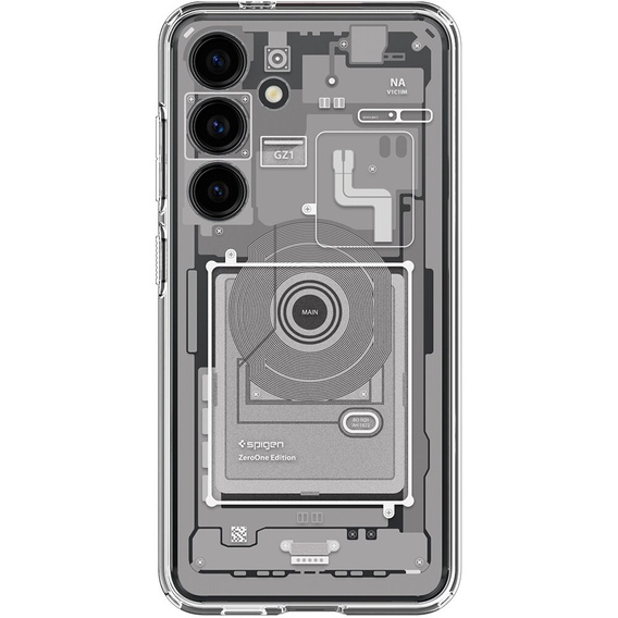 Etui Spigen do Samsung Galaxy S24, Ultra Hybrid, Zero One, białe