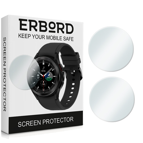 2x Szkło Hartowane ERBORD do Samsung Galaxy Watch 4 46mm Classic, Szybka