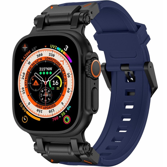 Pasek ERBORD ProTech do Apple Watch 1/2/3/4/5/6/7/8/9/10/11/SE Ultra 1/2/3 42/44/45/46/49mm, Niebieski