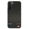 Etui BMW do Galaxy S22+ Plus, Triangles Collection, Czarne