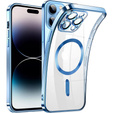 Etui do iPhone 14 Pro, Electro MagSafe, niebieskie + Szkło na ekran