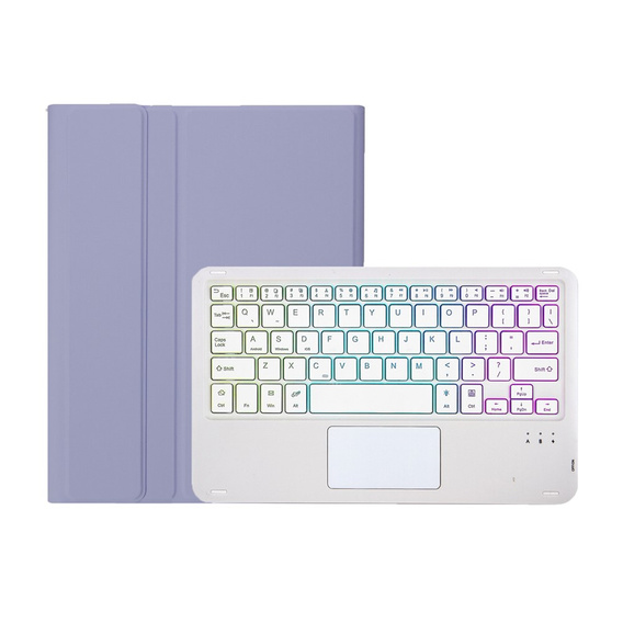 Etui z klawiaturą Bluetooth do Lenovo Tab K11 Gen 2, fioletowe