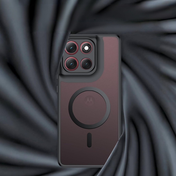 Etui do Motorola Moto G86 5G / G86 Power 5G, do MagSafe, ERBORD Matt Case, czarny